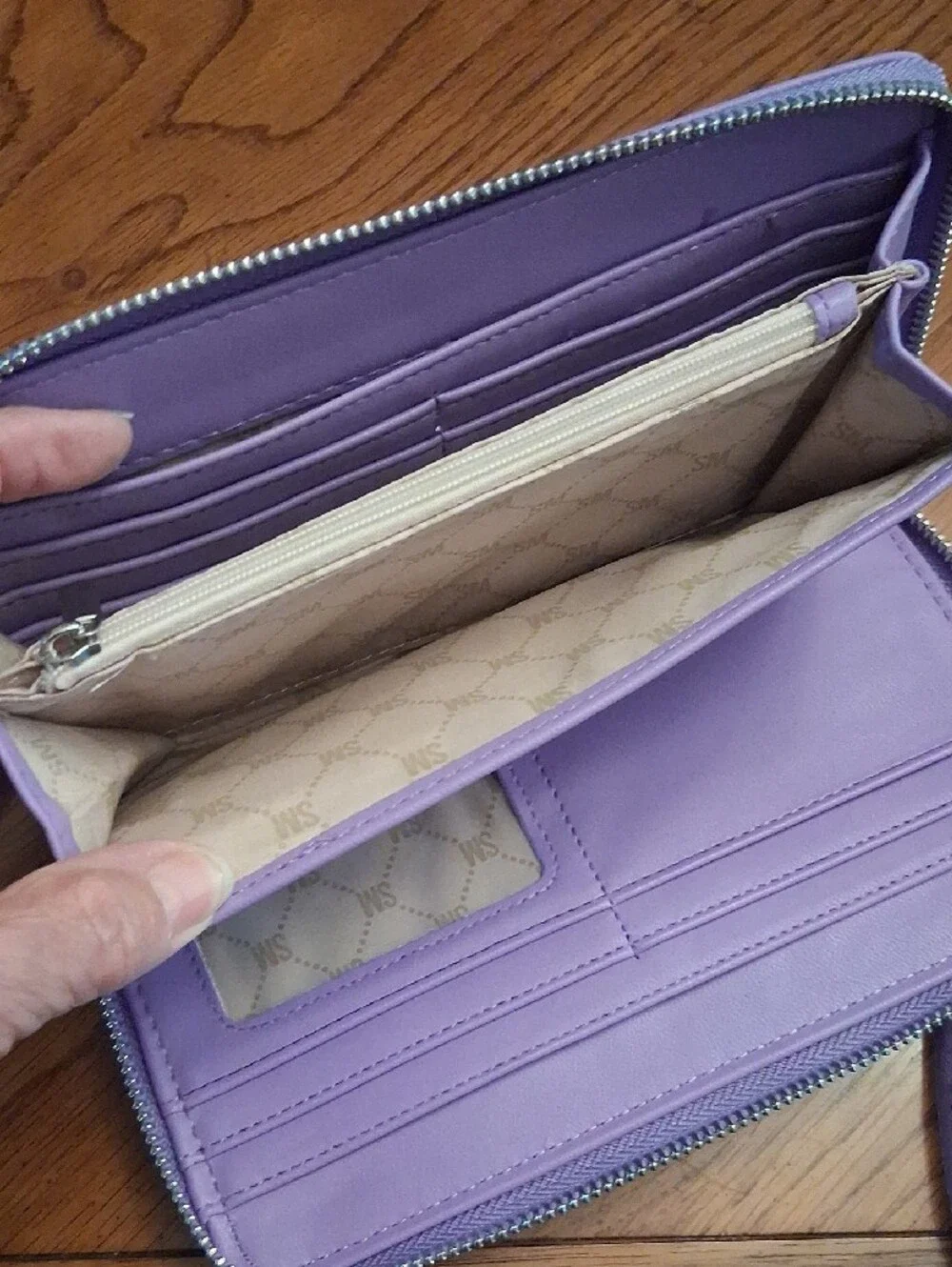 Steve Madden Lavender Wristlet Clutch